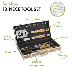 13 Piece Bamboo Tool Set